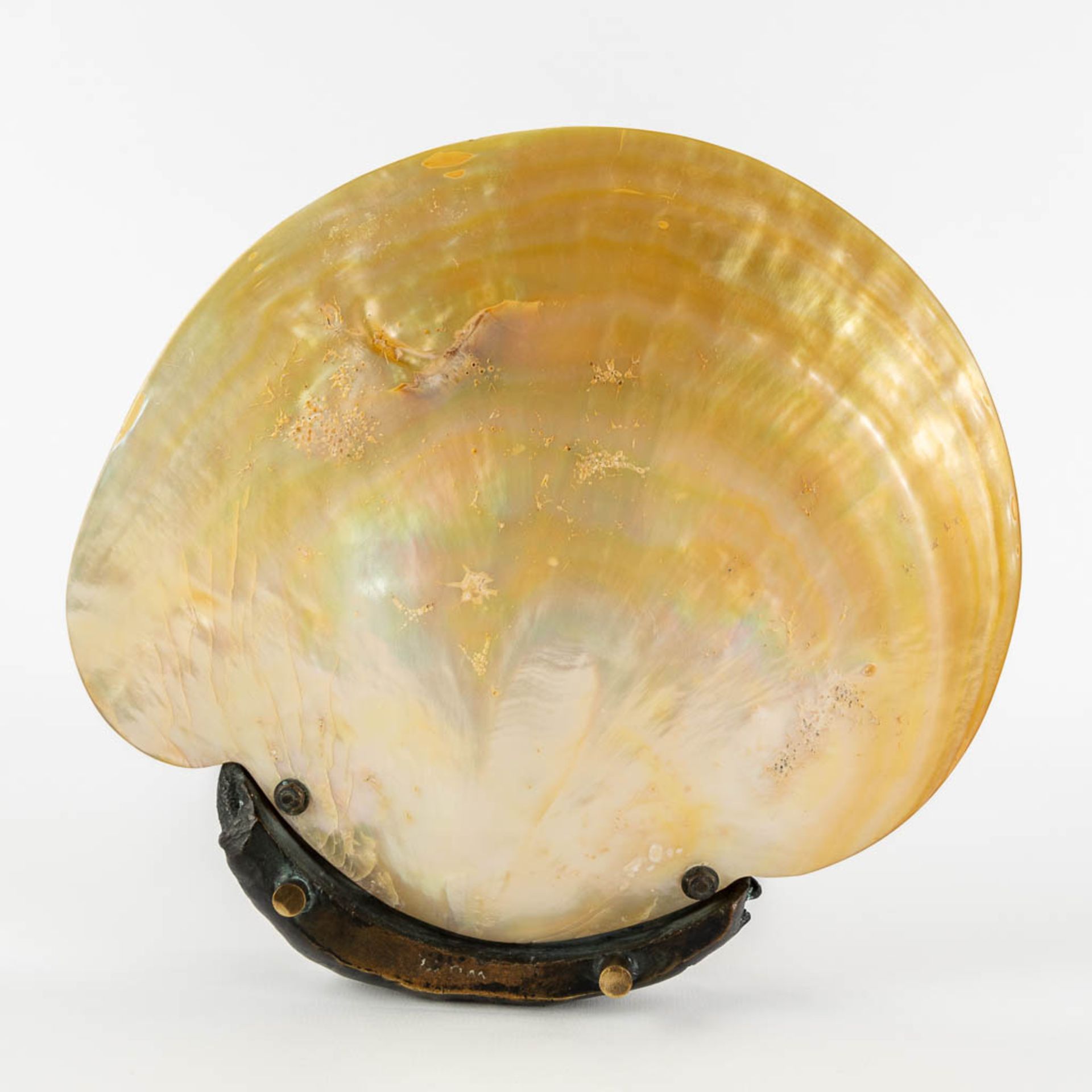 An antique 'Trinket bowl' with a Chryselephantine mermaid. Probably Austria, Circa 1920-1930. (W:24 - Image 8 of 9