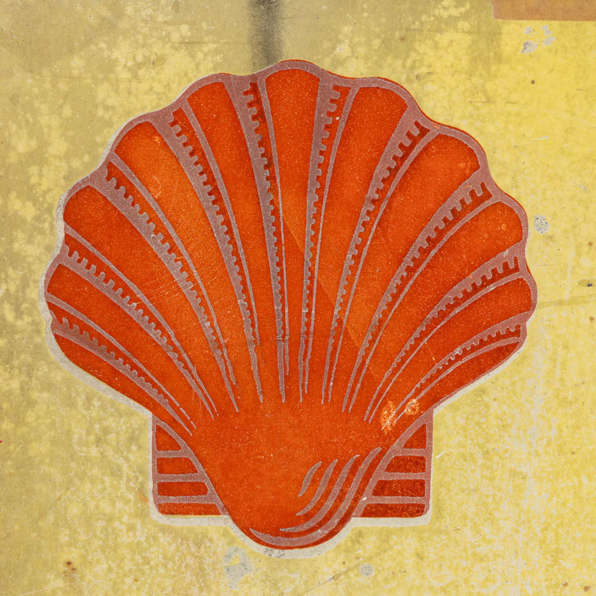 Shell Belgian Shell Company, Bruxelles, an enamel plate. (W:120 x H:80 cm) - Image 4 of 9