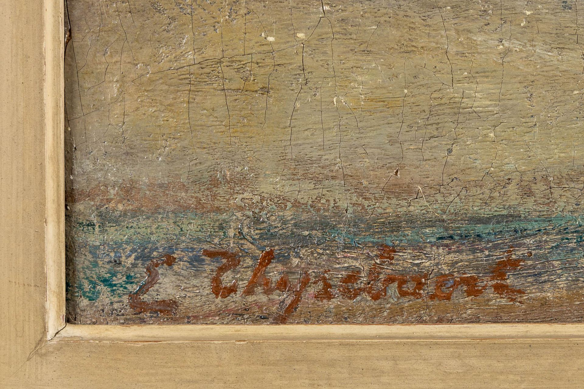 Emile THYSEBAERT (1873-1963) 'The Judge' oil on canvas. (W:58 x H:54 cm) - Image 10 of 11