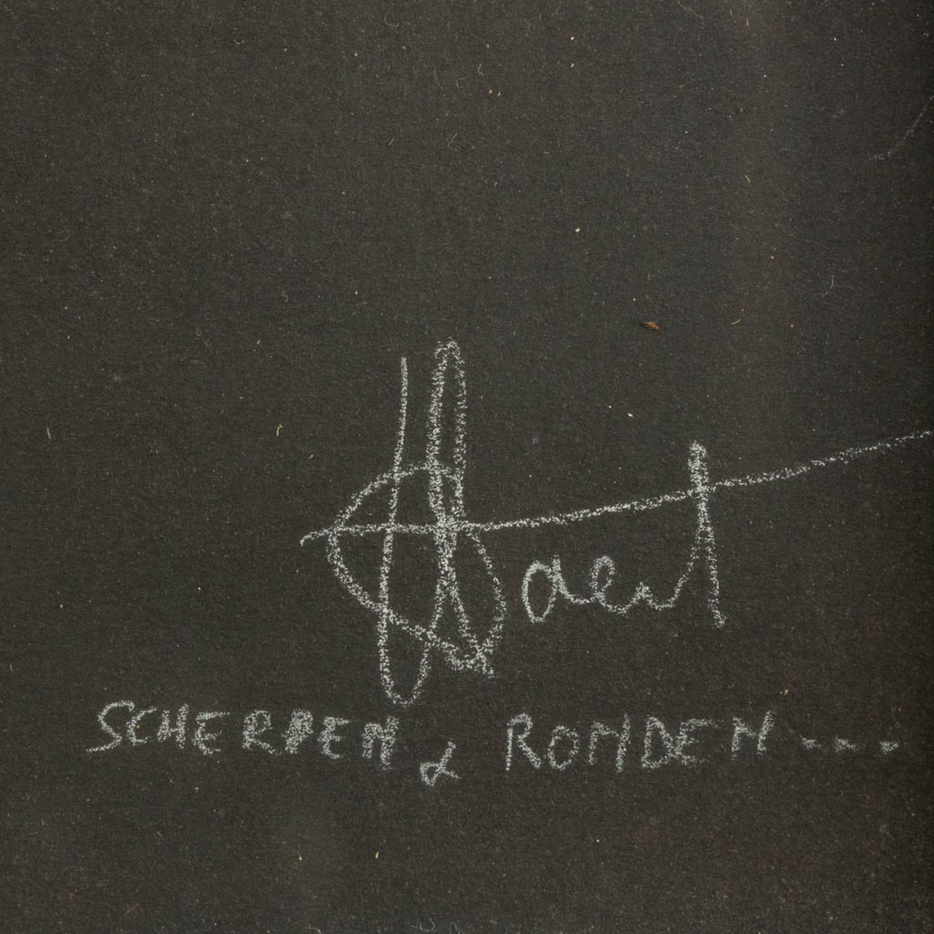 Herman BAERT (1942) 'Scherpen en Ronden' mixed media on paper. (W:49 x H:65 cm) - Image 7 of 8