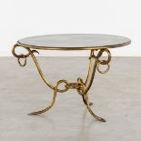René DROUET (1899-1993) 'Round cofee table' (H:54 x D:87 cm)