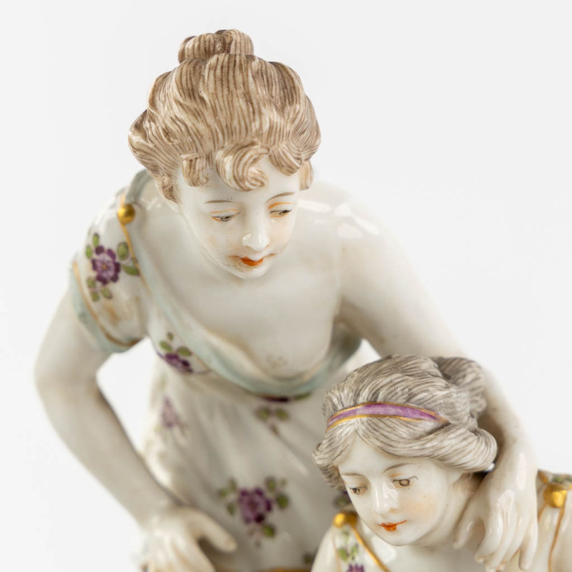 Ludwigsburg, and Unterweissbach, two polychrome porcelain groups. Saxony, Germany. 19th/20th C. (H:1 - Image 9 of 23