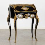 Giroux, A Napoleon III lady's desk, Sèvres porcelain plaques and gilt bronze mounted. 19th C. (L:37