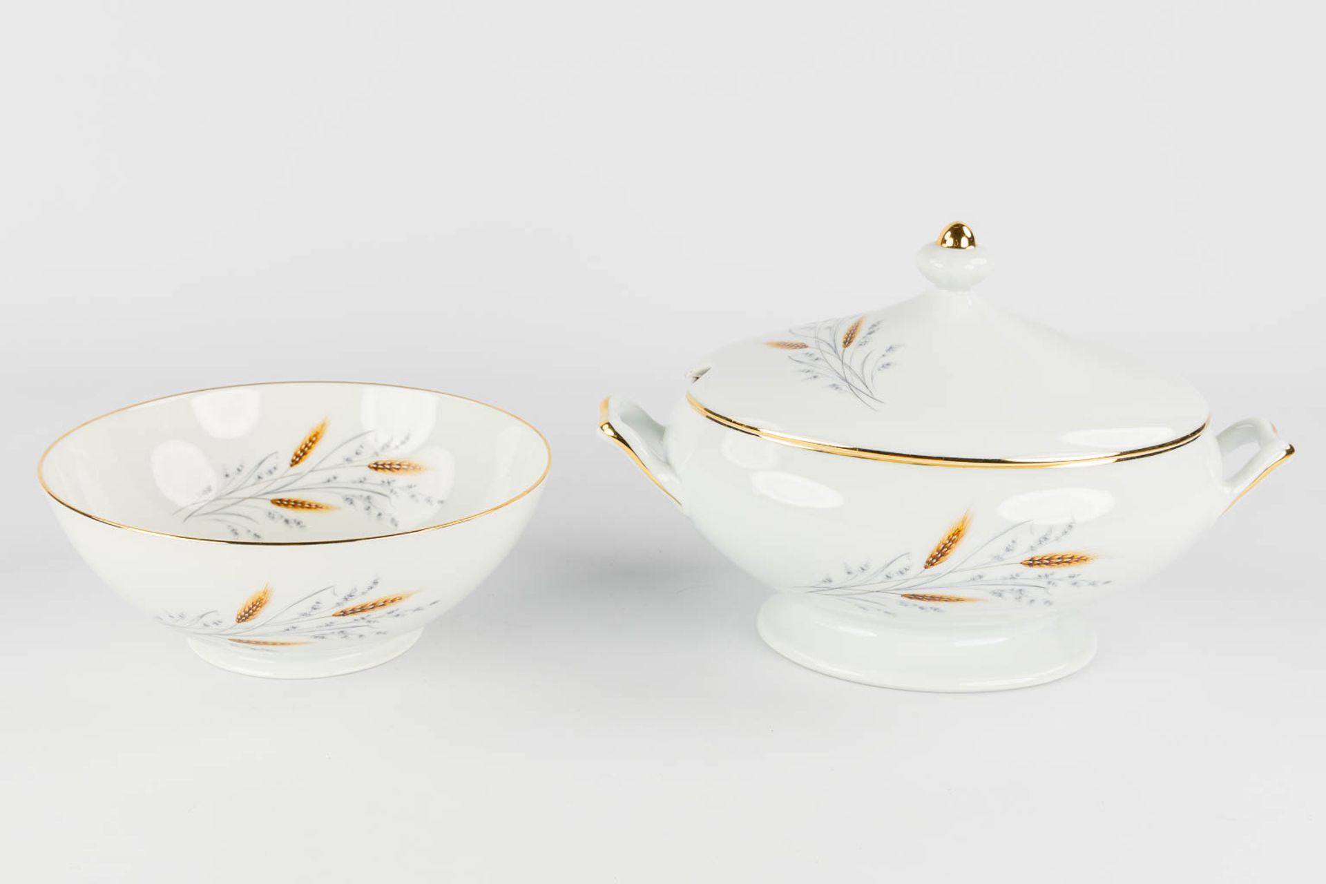 Limoges, France, a large, 12-person dinner, wild and coffee service. (L:23 x W:34 x H:22 cm) - Image 13 of 28
