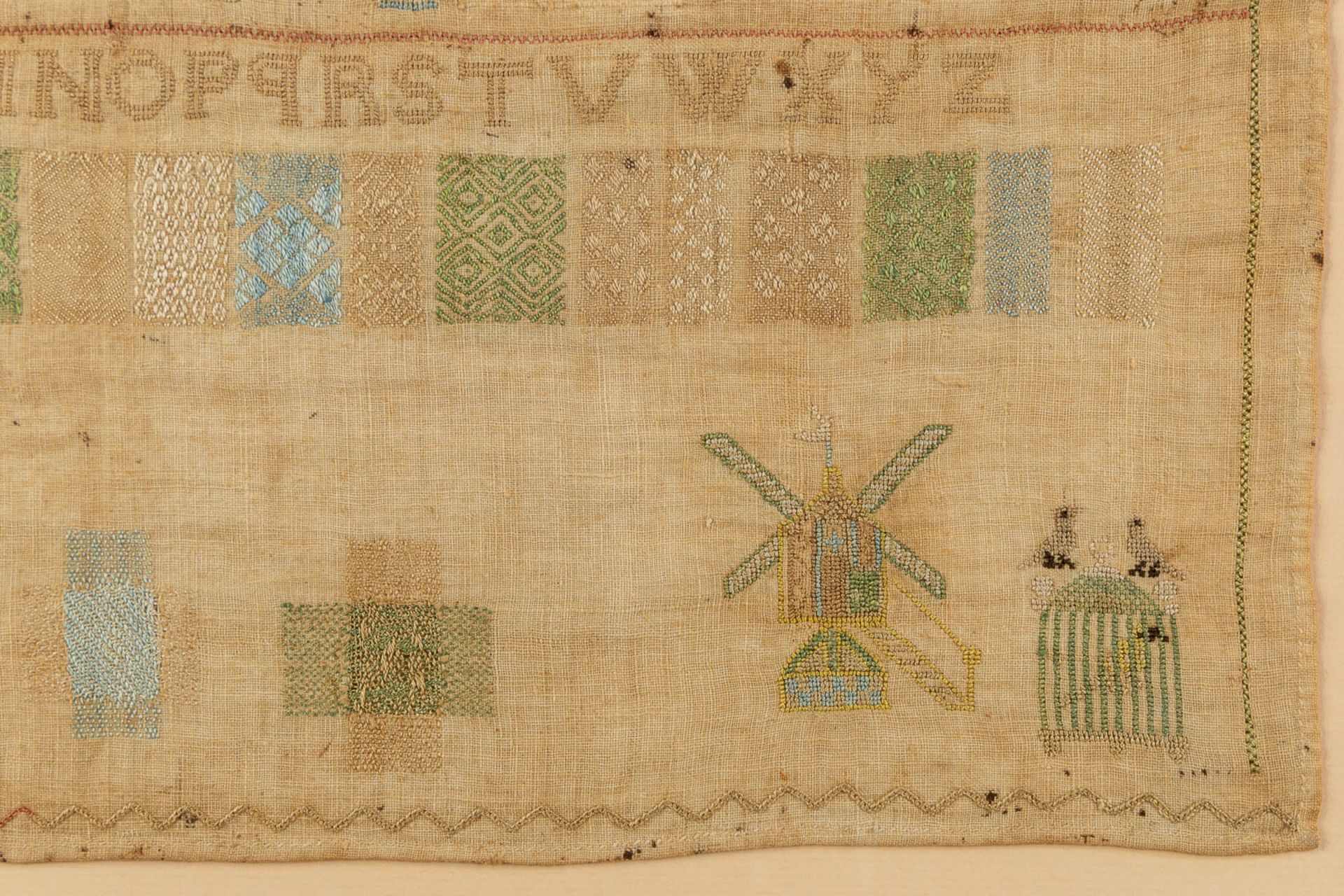 An antique needlepoint, dated 1812. (W:45 x H:32 cm) - Image 5 of 6