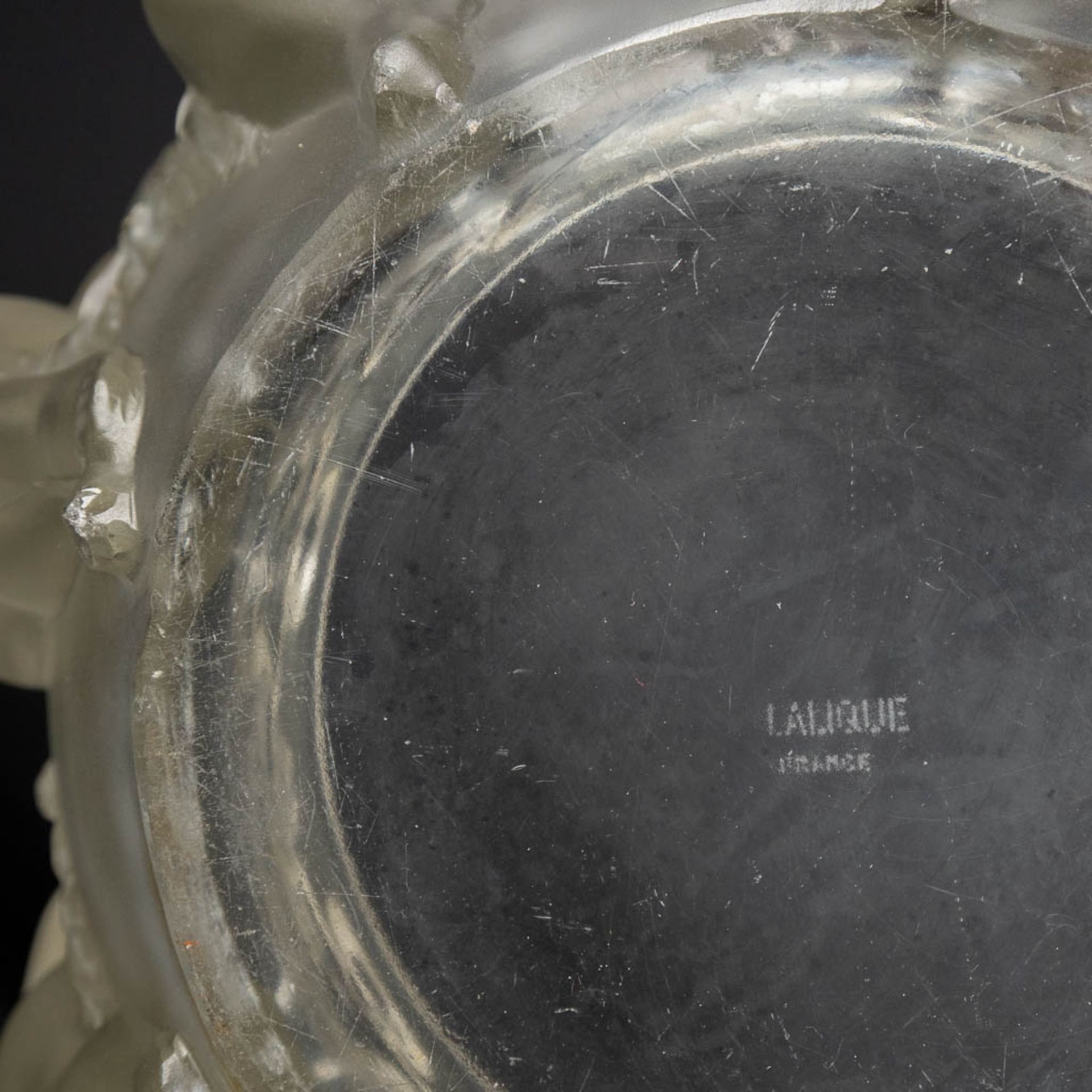 Lalique France 'Luxembourg' a large crystal bowl. (H:20 x D:32 cm) - Bild 12 aus 15