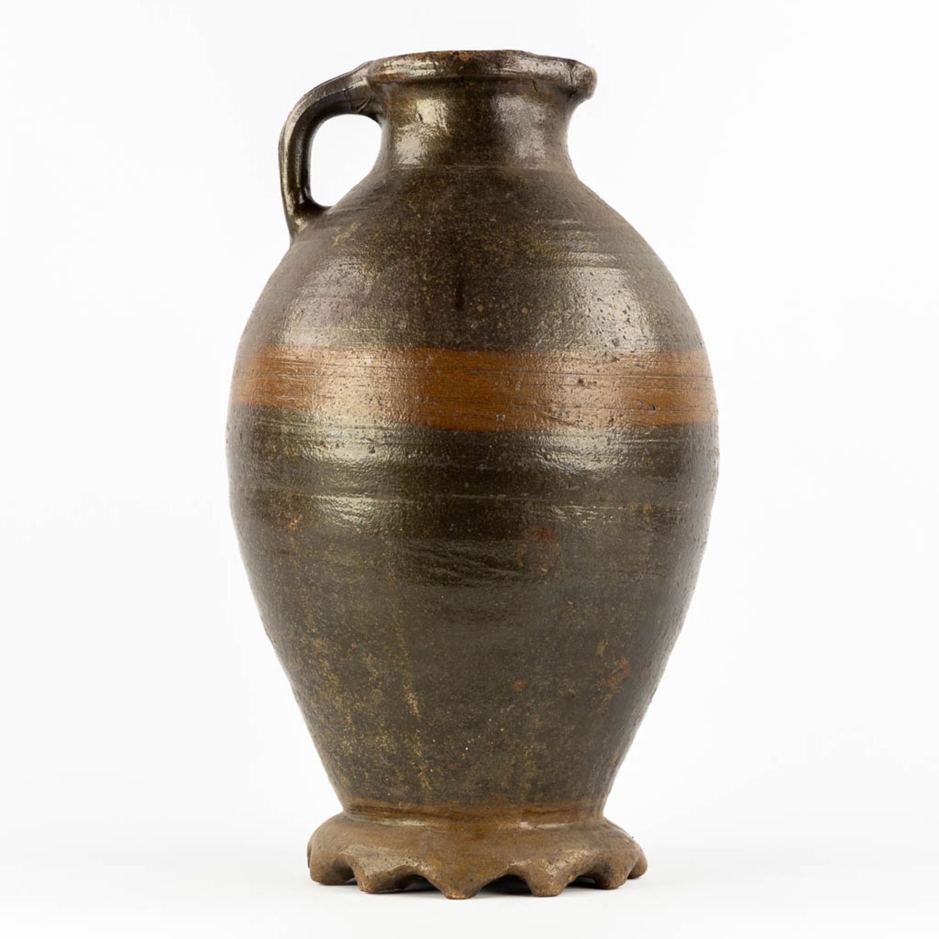 An antique pitcher with an Ara decor, Langerweghe/Raeren, Germany. Glazed stoneware. (H:46 x D:27 cm - Bild 5 aus 12