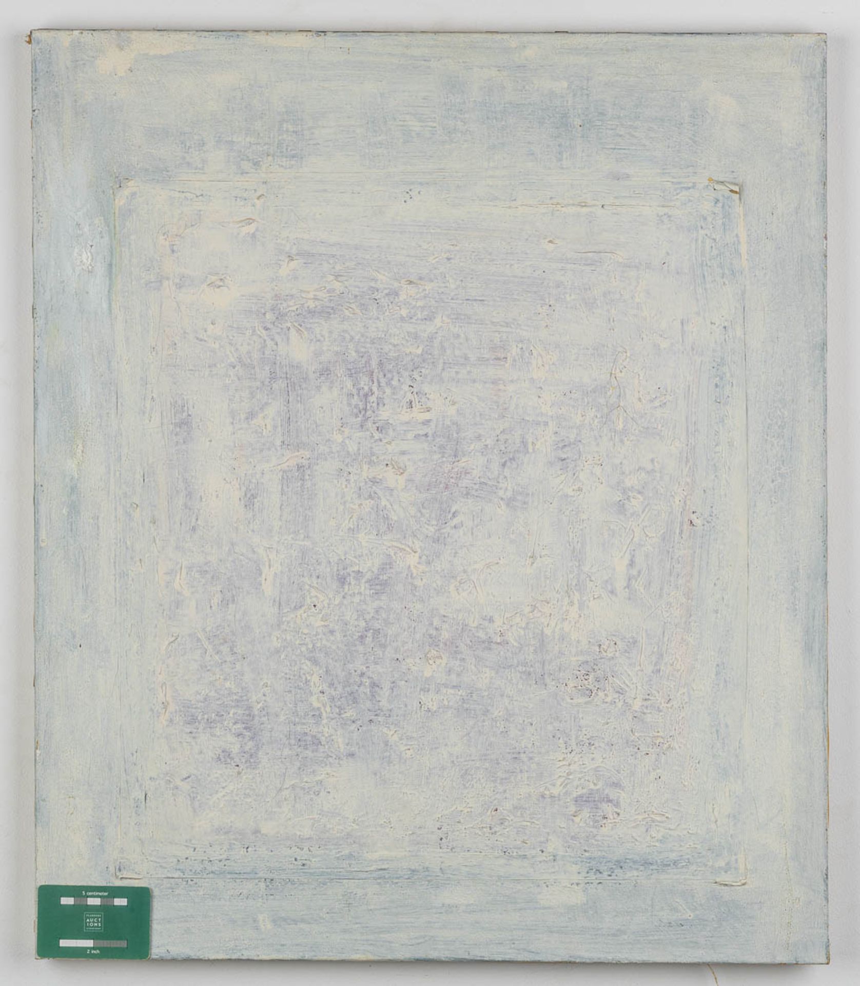 Huguette VAN DEN KIEBOOM (1931 - 2019) 'Abstract Wit' oil on canvas. (W:60 x H:70 cm) - Image 5 of 9