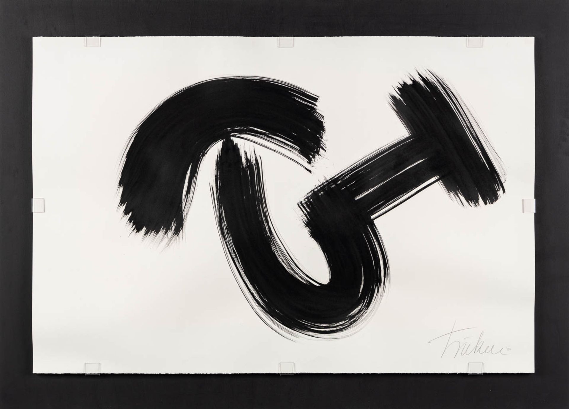 TSUKAI (XX) 'Calligraphy' eastern Indian ink on paper. (W:95 x H:64 cm)