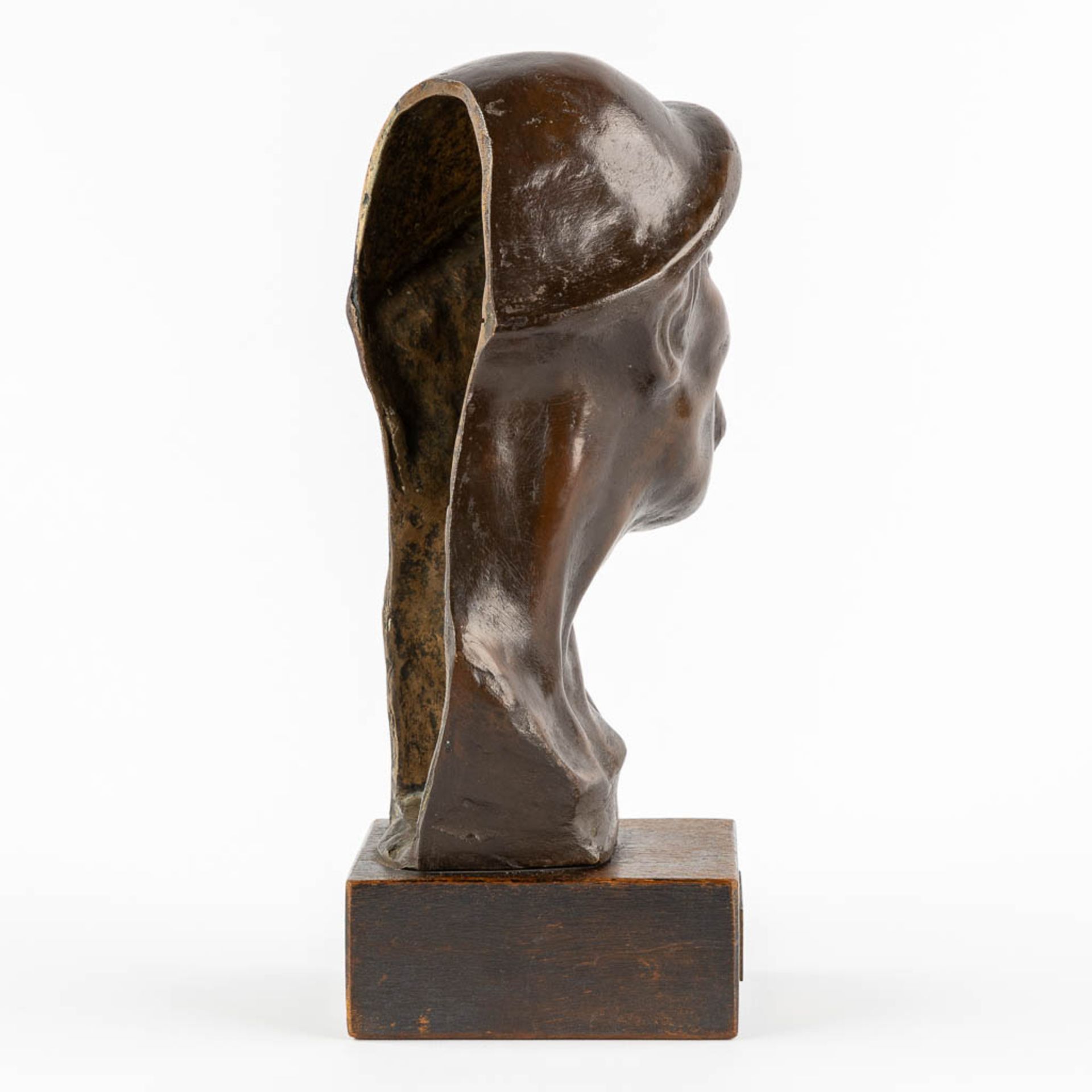 Georges WASTERLAIN (1889-1963) 'Mineur' patinated bronze. (L:11 x W:13 x H:26,5 cm) - Image 4 of 11