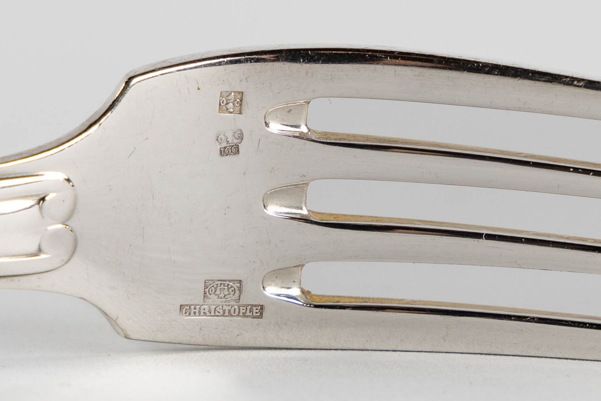 Christofle Vendome, 61-piece silver-plated cutlery in a storage box. (L:30 x W:39 x H:25 cm) - Bild 7 aus 16