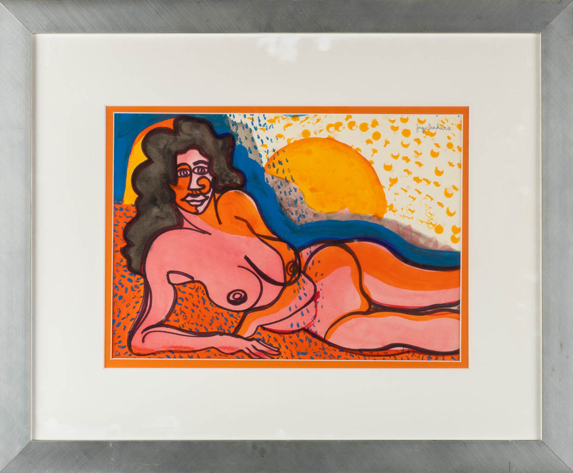 Guy DONKERS (1975) 'Nude' acrylic on paper. (W:41 x H:29 cm) - Bild 3 aus 7