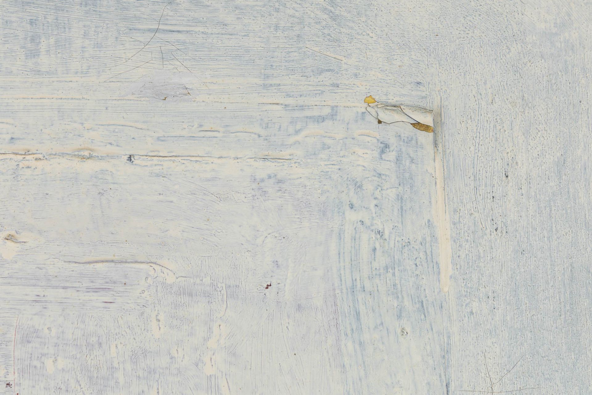 Huguette VAN DEN KIEBOOM (1931 - 2019) 'Abstract Wit' oil on canvas. (W:60 x H:70 cm) - Image 8 of 9