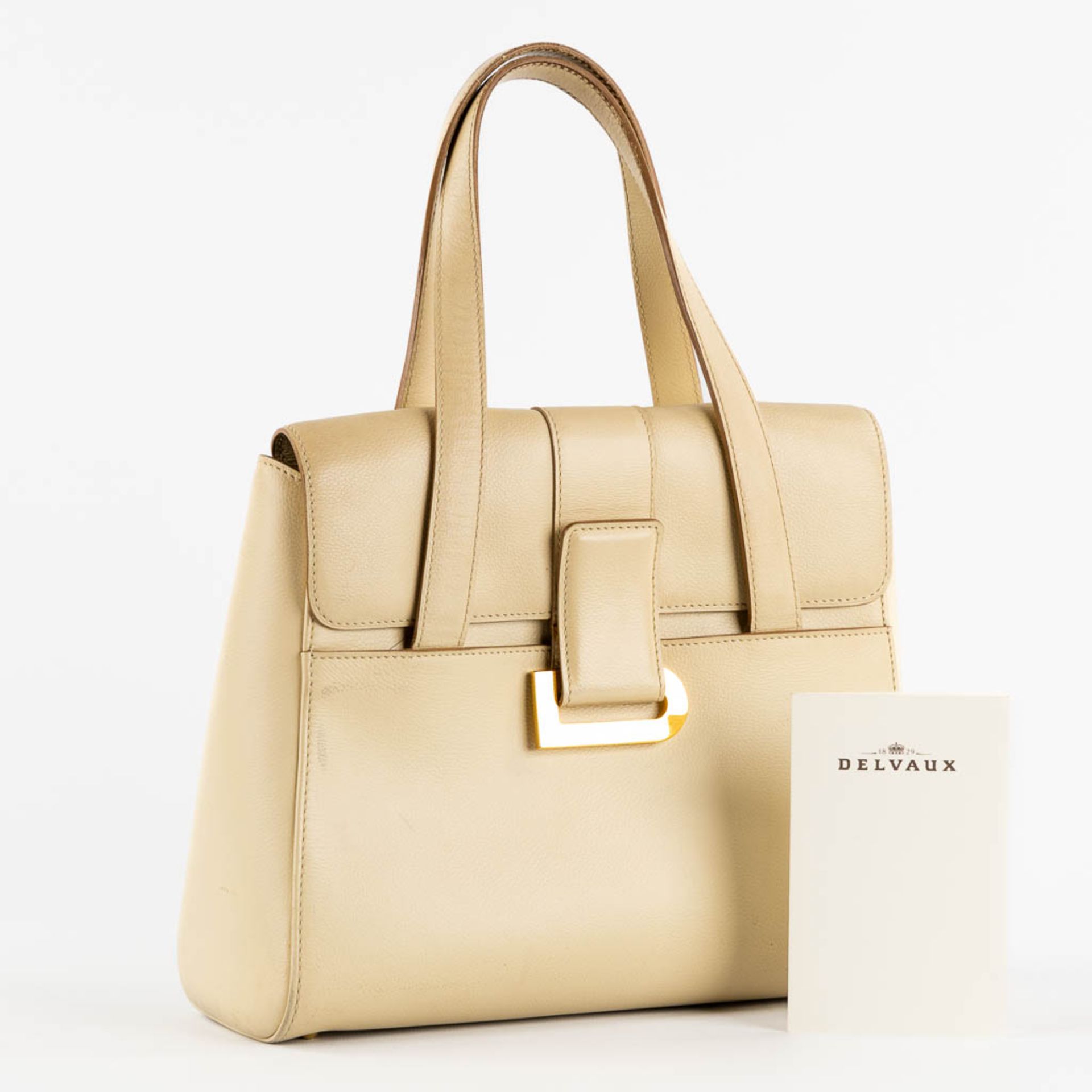 Delvaux model 'Reverie' Jumping, Ivoire. Ivory coloured leather. (L:11 x W:28 x H:23 cm) - Image 3 of 20