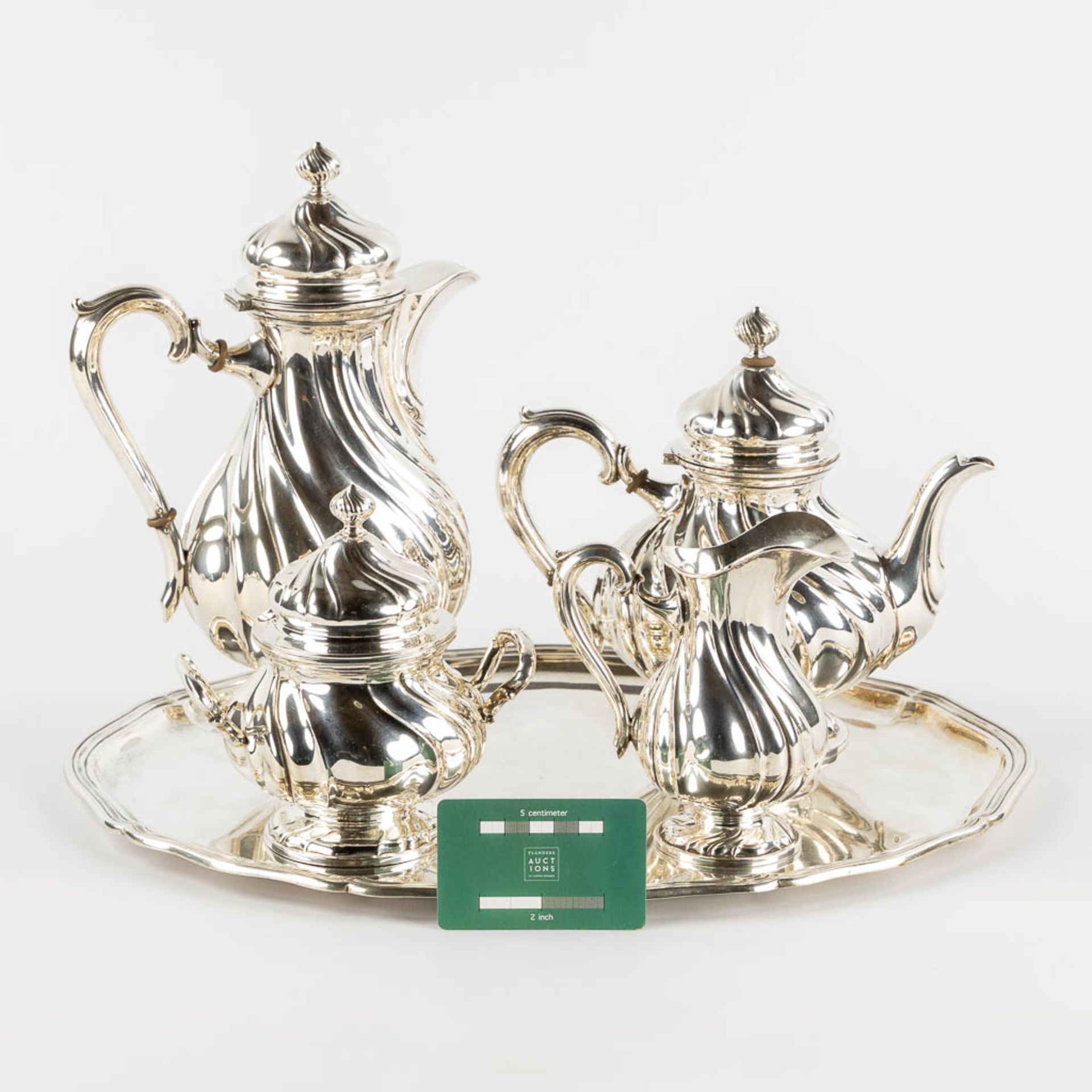 A 5-piece coffee and tea service, silver, Germany, 825/1000. 2,722kg. (L:35 x W:44 cm) - Bild 2 aus 17