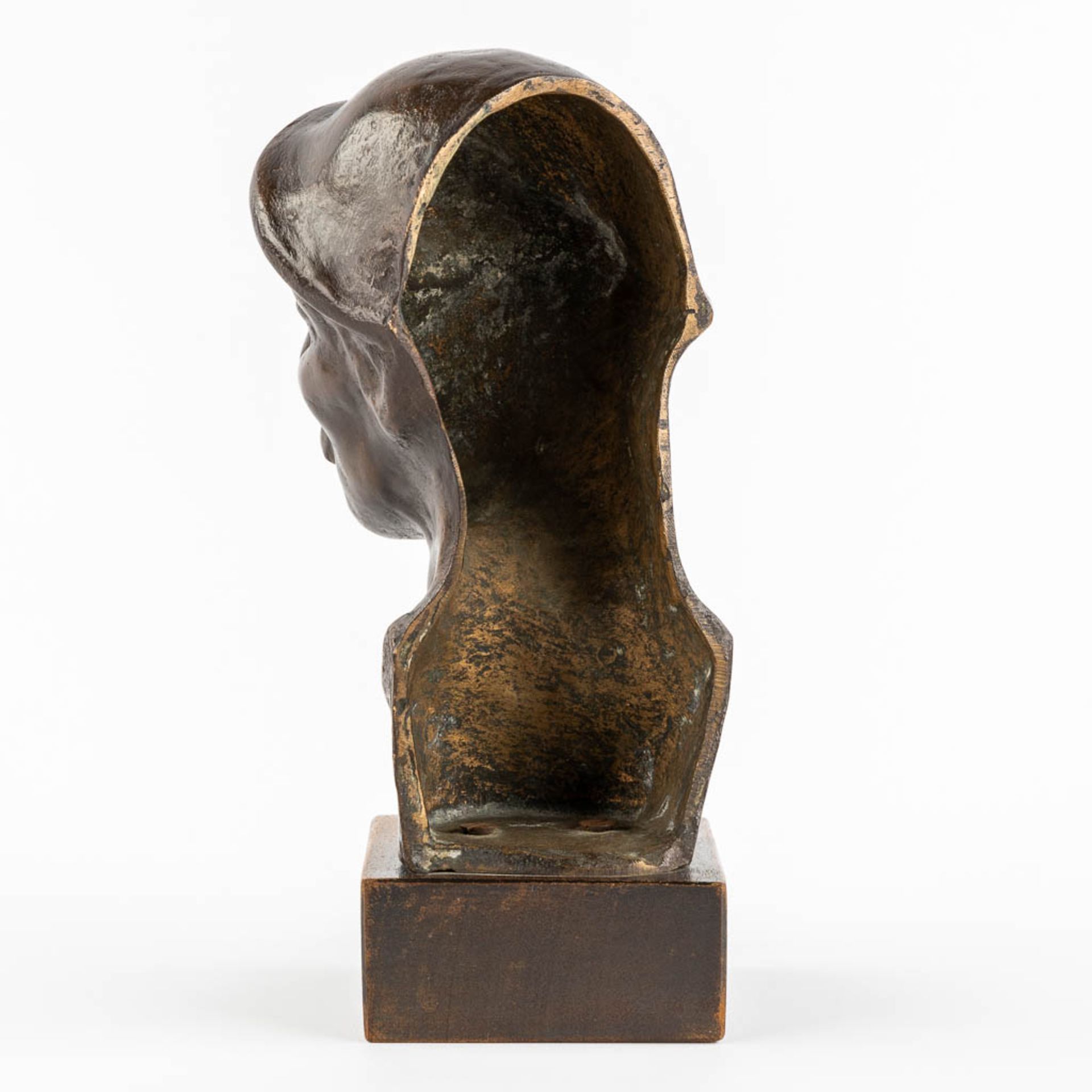 Georges WASTERLAIN (1889-1963) 'Mineur' patinated bronze. (L:11 x W:13 x H:26,5 cm) - Image 5 of 11