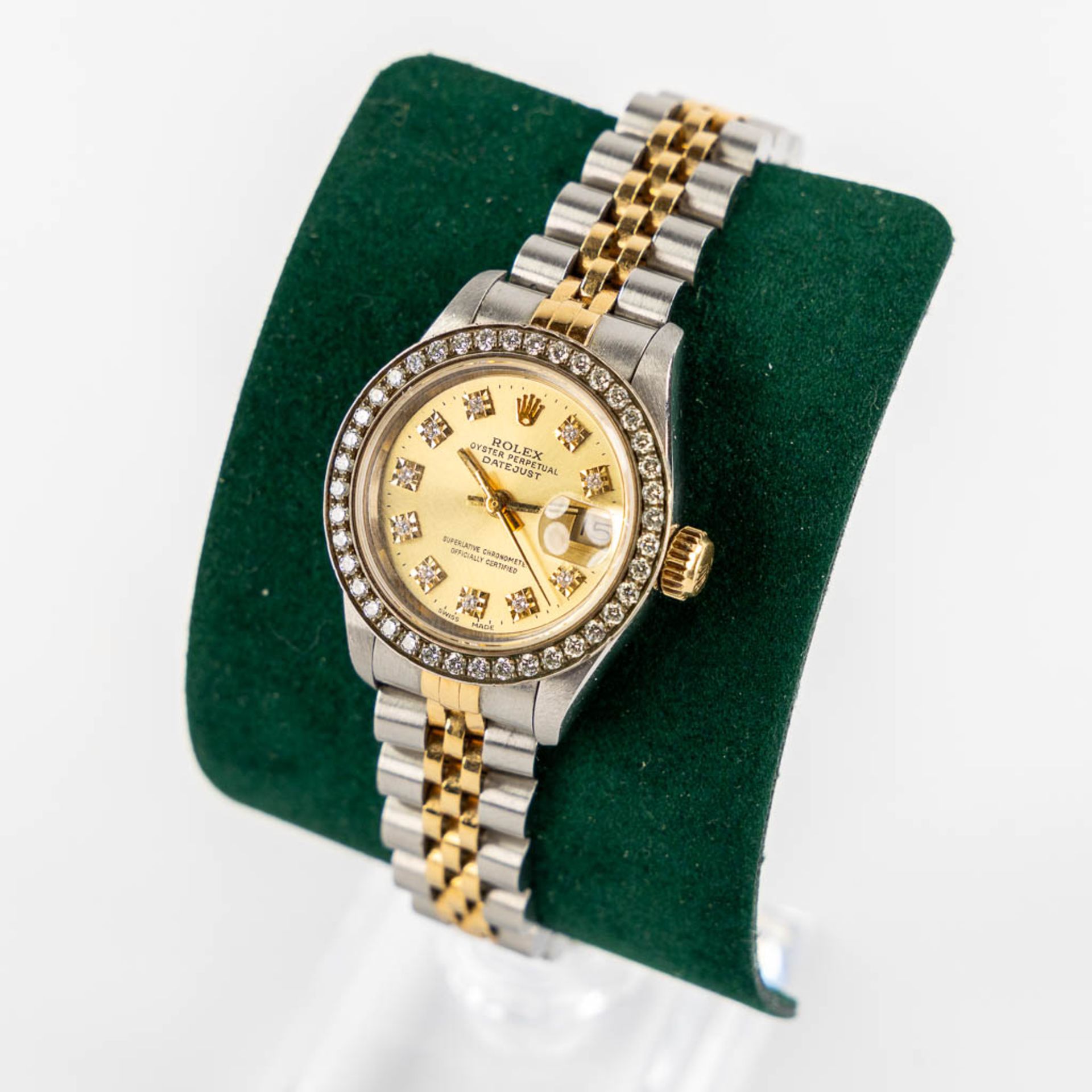 Rolex 69173 'Ladies Datejust', diamond dial and aftermarket Diamond bezel. 26,5mm. (D:2,65 cm) - Image 6 of 12