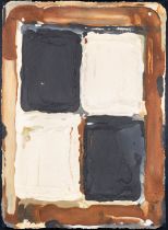Bram BOGART (1921-2012) 'Brown, Black, White' aquagravure. 1989. (W:79 x H:110 cm)