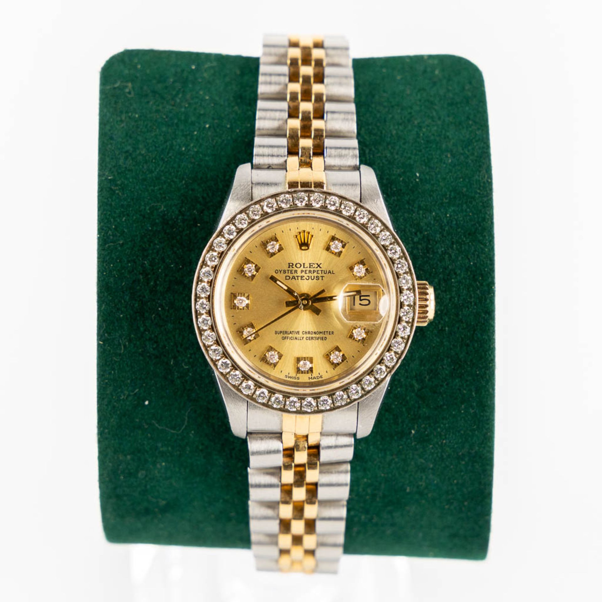 Rolex 69173 'Ladies Datejust', diamond dial and aftermarket Diamond bezel. 26,5mm. (D:2,65 cm) - Image 7 of 12