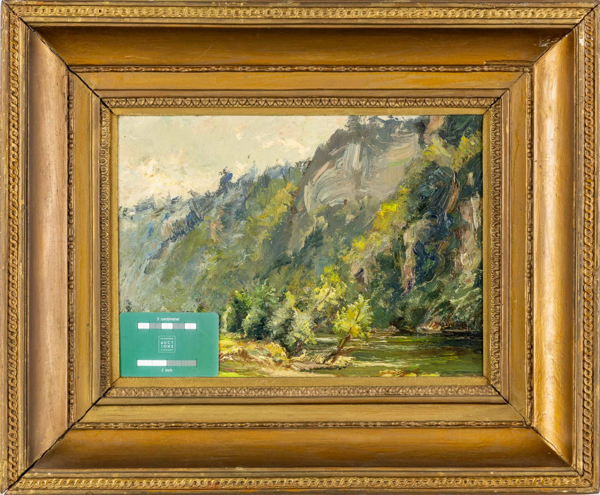 Gilbert Maurice HUBIN (1904-1982) 'Two Landscapes' oil on board. 1927. (W:32 x H:23 cm) - Bild 7 aus 12