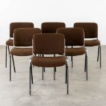 Giancarlo PIRETTI (1940) 'DSC 106' 6 chairs for Castelli. (L:57 x W:58 x H:79 cm)