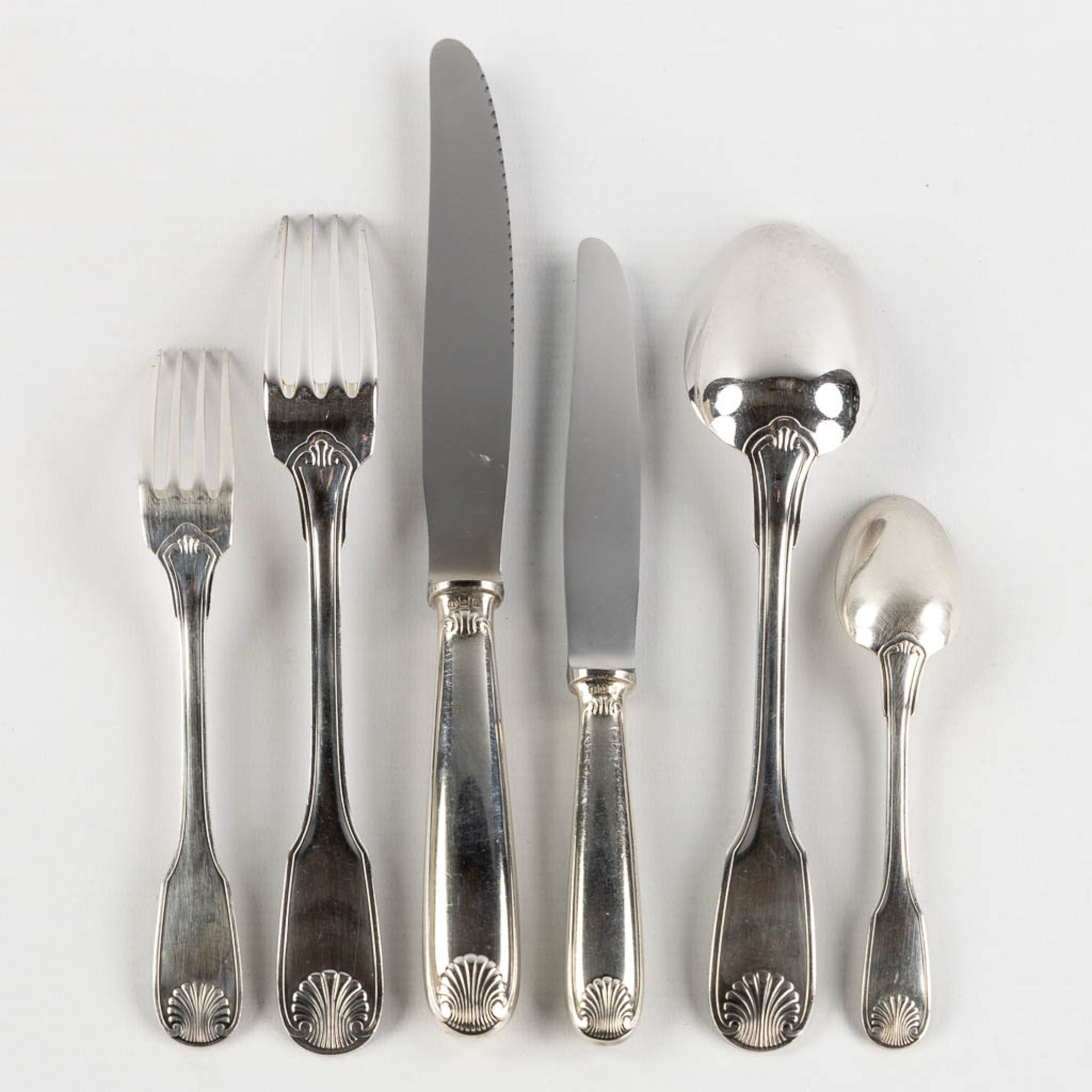 Christofle Vendome, 61-piece silver-plated cutlery in a storage box. (L:30 x W:39 x H:25 cm) - Bild 4 aus 16