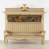 A hall bench, Empire style. Italy, the circa 1920. (L:68 x W:235 x H:206 cm)