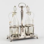 An oil and vinegar set, silver, Paris, France, 950/1000. Empire period, 1809-1819. (L:11 x W:23 x H: