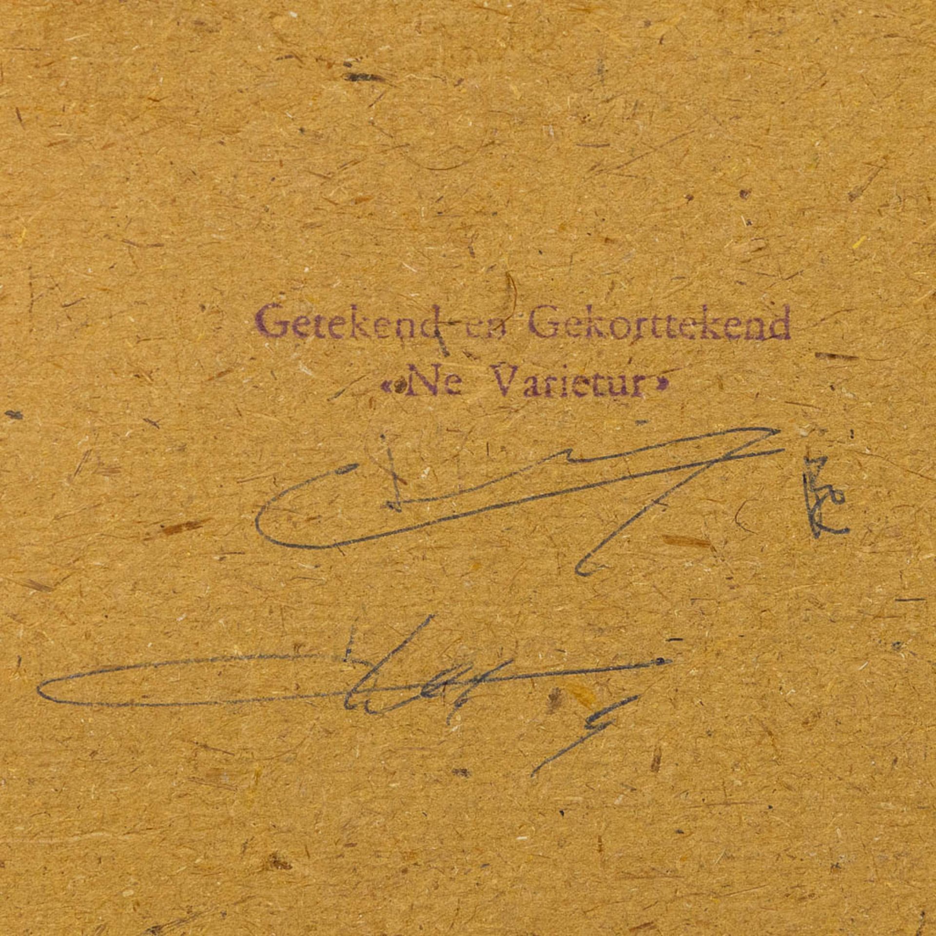 Frans MASEREEL (1889-1972) 'Ere Aan Verhaeren' een houtsnede. 1955. (W:32 x H:45 cm) - Bild 8 aus 8
