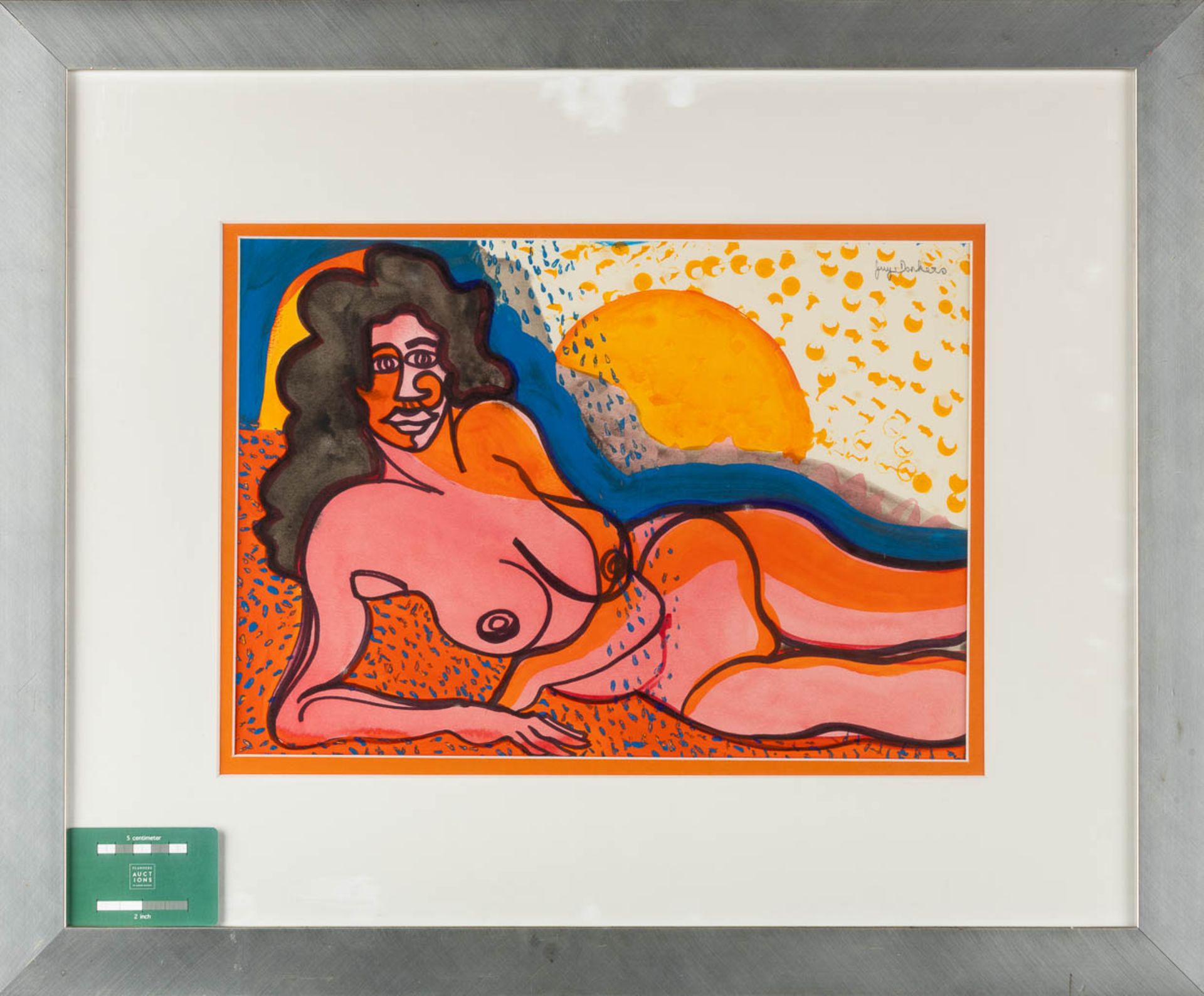 Guy DONKERS (1975) 'Nude' acrylic on paper. (W:41 x H:29 cm) - Bild 2 aus 7