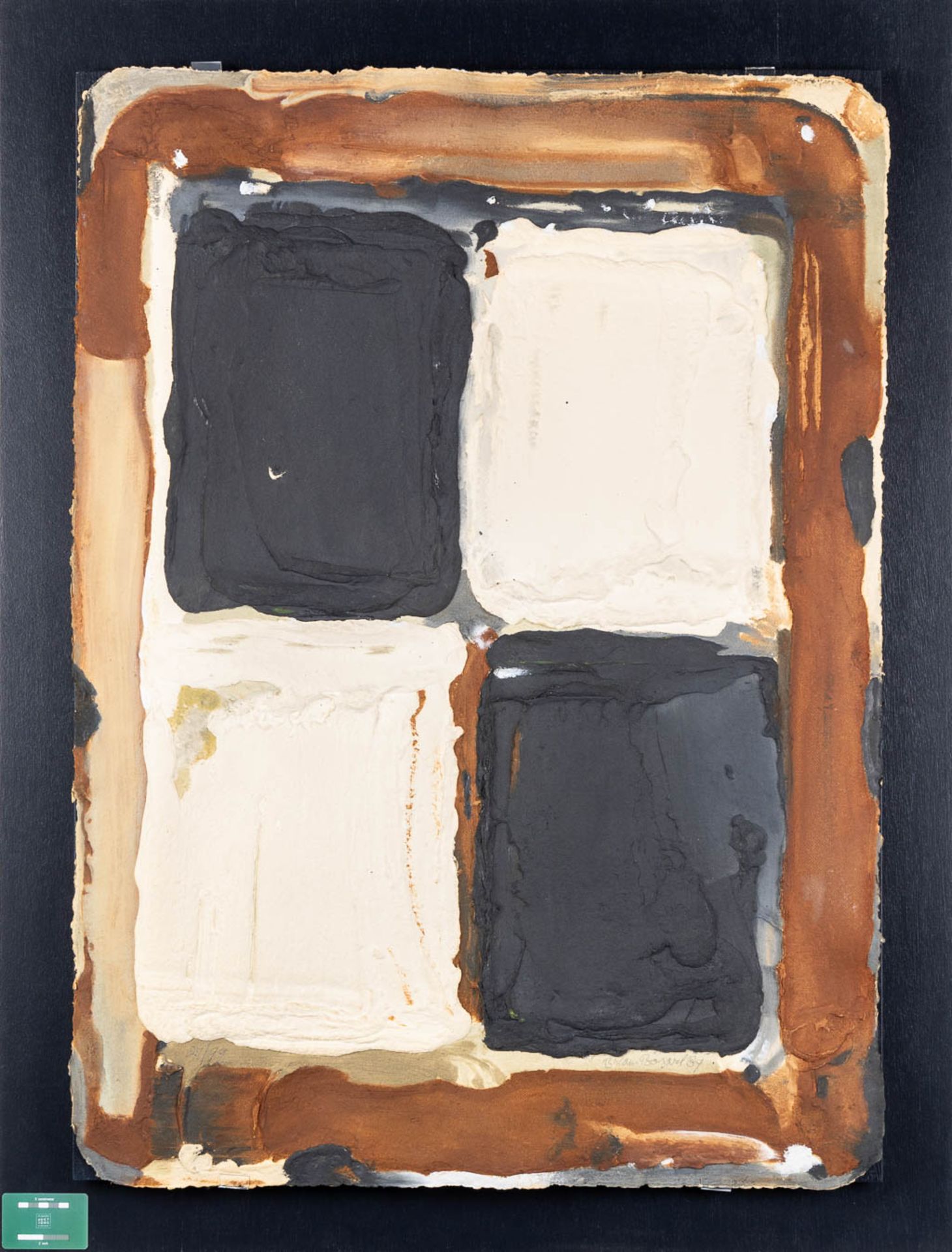 Bram BOGART (1921-2012) 'Brown, Black, White' aquagravure. 1989. (W:79 x H:110 cm) - Image 2 of 11