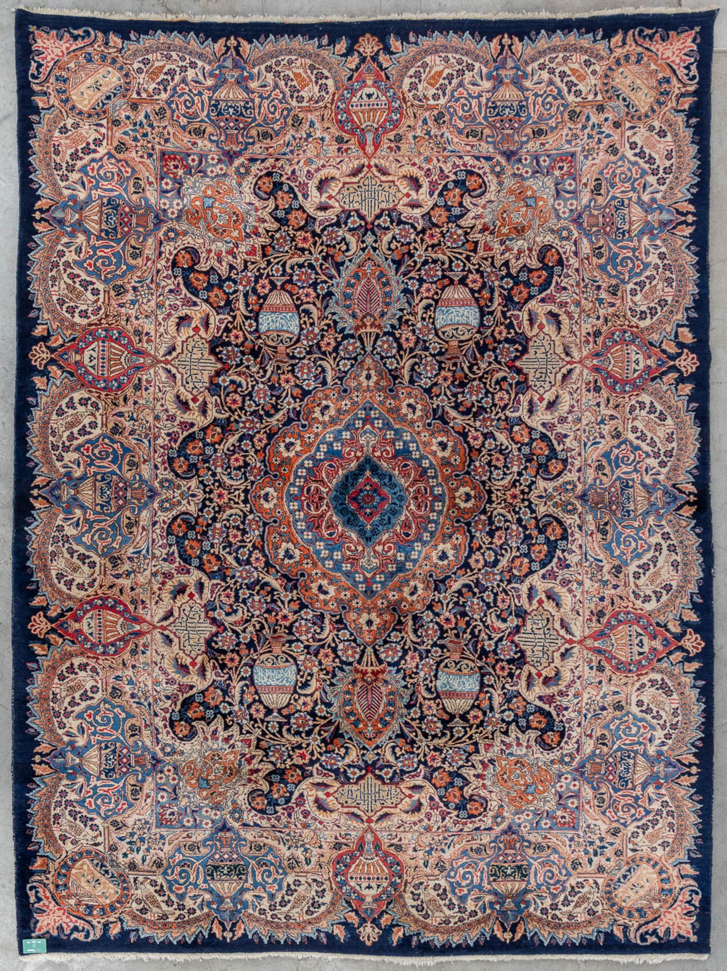 An Oriental hand-made carpet, Kashmar. (L:343 x W:256 cm) - Bild 2 aus 10