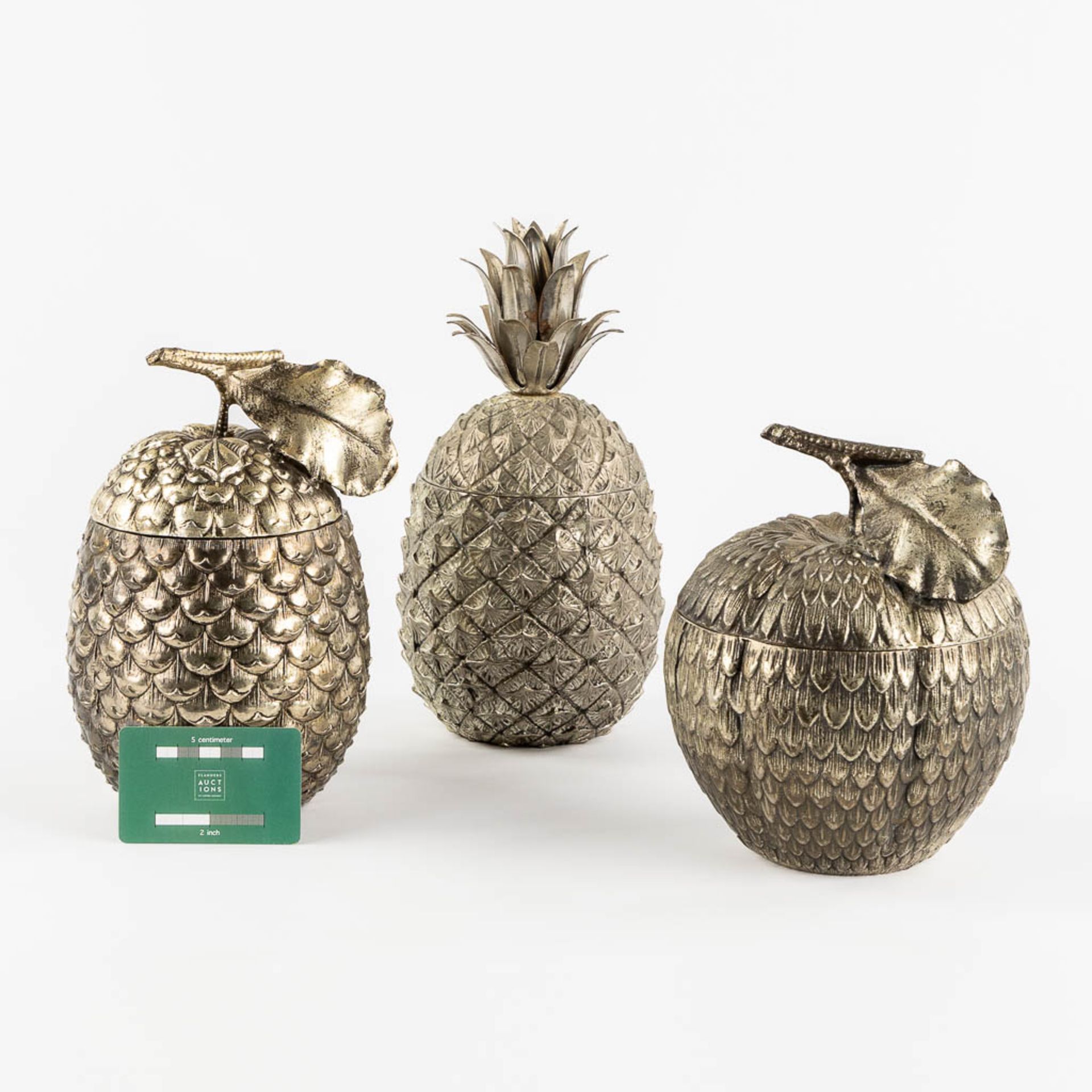 Mauro MANETTI (1946) 'Three ice pails' Pineapple, Acorn and Apple. (H:26,5 x D:13 cm) - Bild 2 aus 11