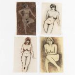Harry BUYCK (1928-2017) 'Four Drawings' Charchoal and pencil on paper. (W:35 x H:57 cm)