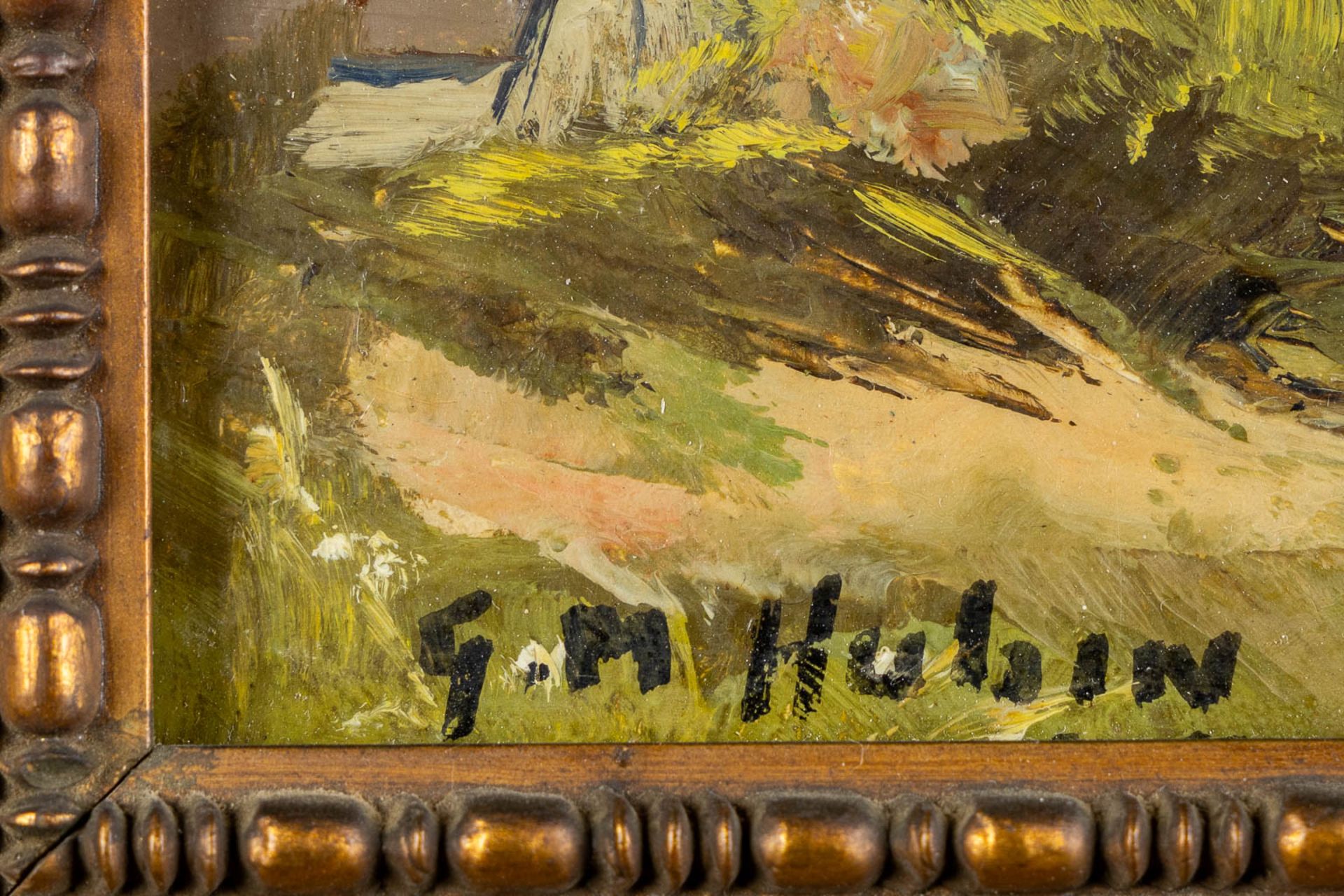 Gilbert Maurice HUBIN (1904-1982) 'Two Landscapes' oil on board. 1927. (W:32 x H:23 cm) - Bild 5 aus 12