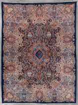 An Oriental hand-made carpet, Kashmar. (L:343 x W:256 cm)