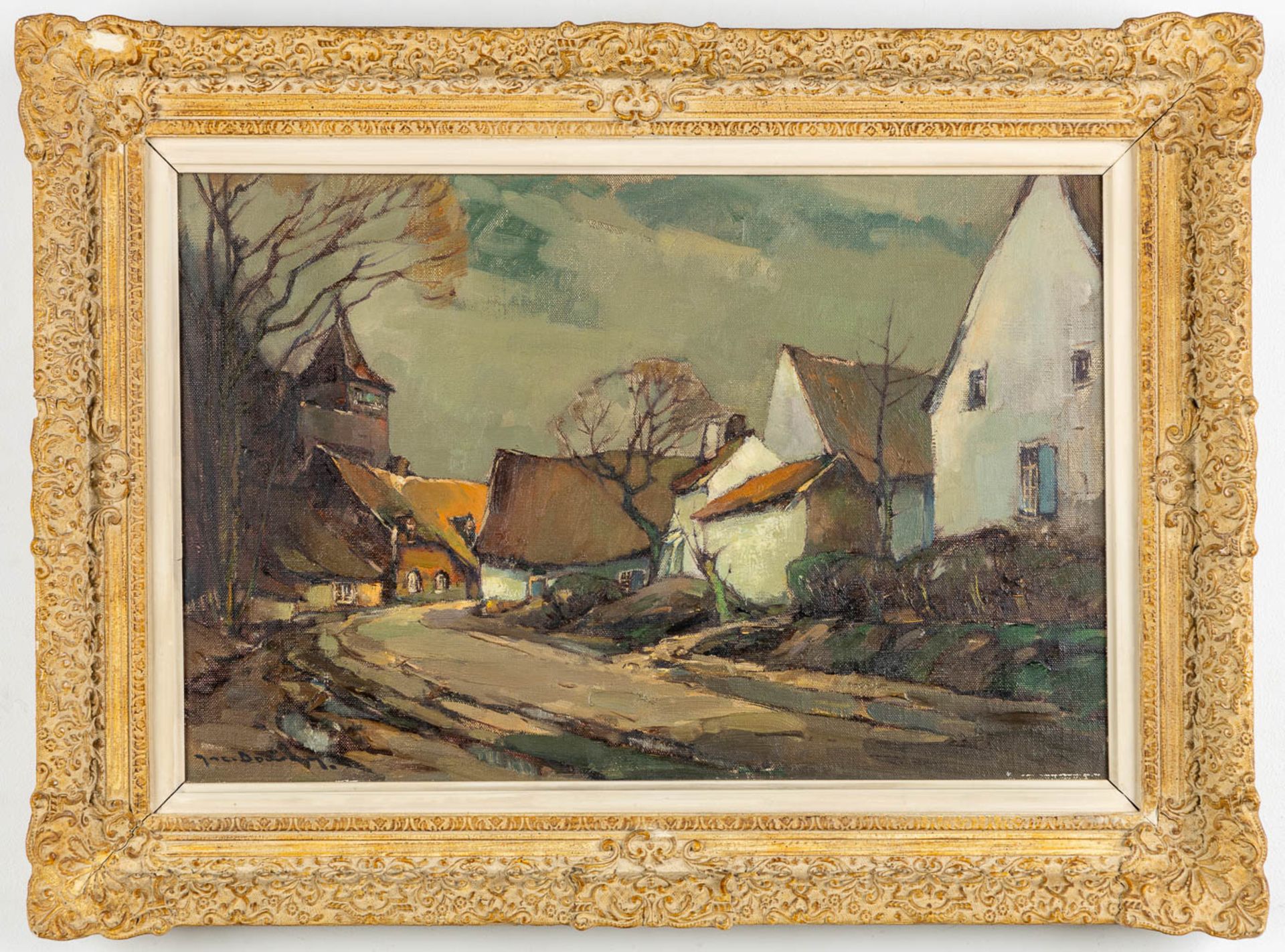 Jacques DOUVEN (1908-2002) 'Zicht Te Halen' oil on canvas. (W:60 x H:40 cm) - Image 3 of 9