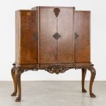 An antique Cocktail or Barcabinet, England, First half of the 20th C. (L:61 x W:155 x H:170 cm)