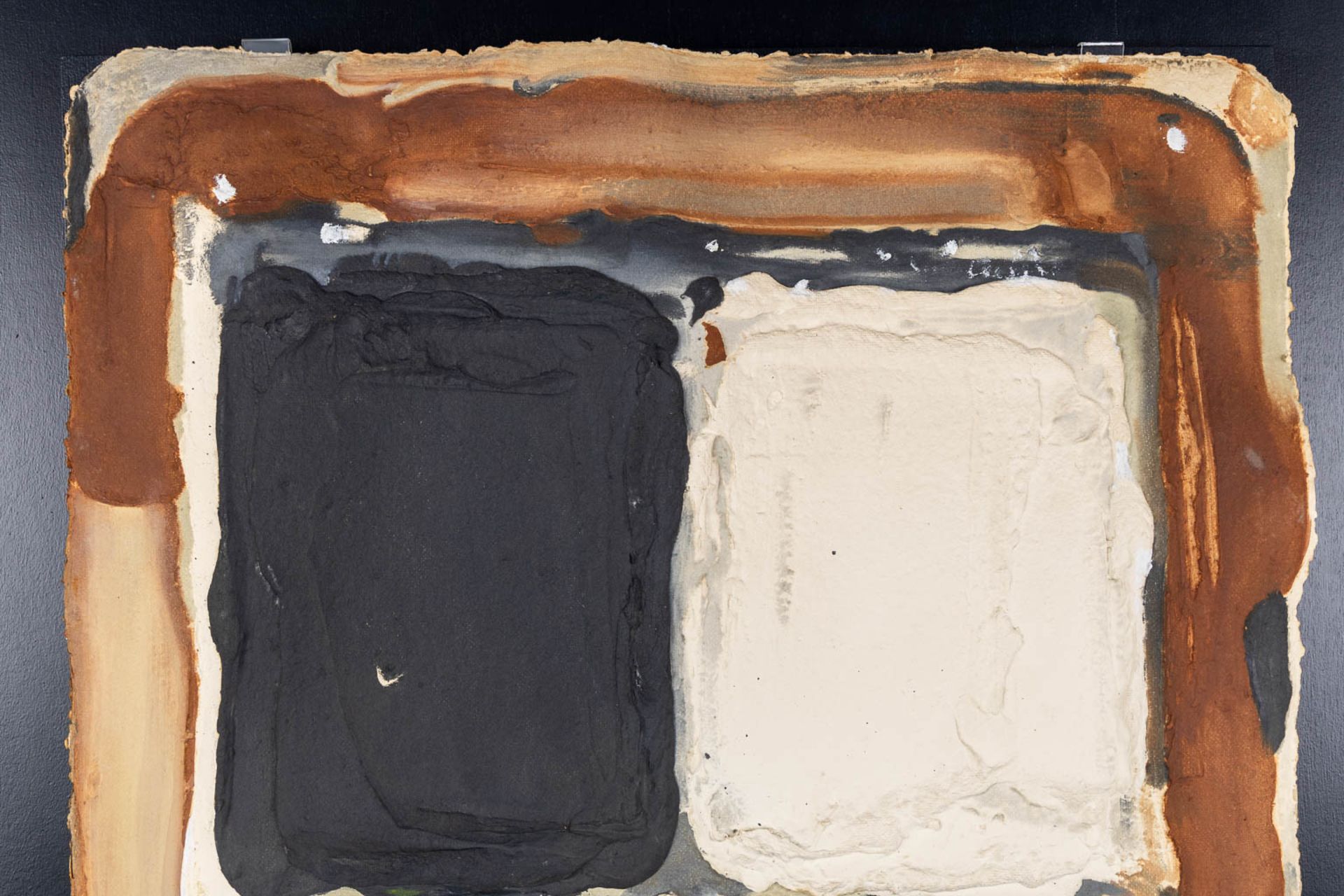 Bram BOGART (1921-2012) 'Brown, Black, White' aquagravure. 1989. (W:79 x H:110 cm) - Image 4 of 11