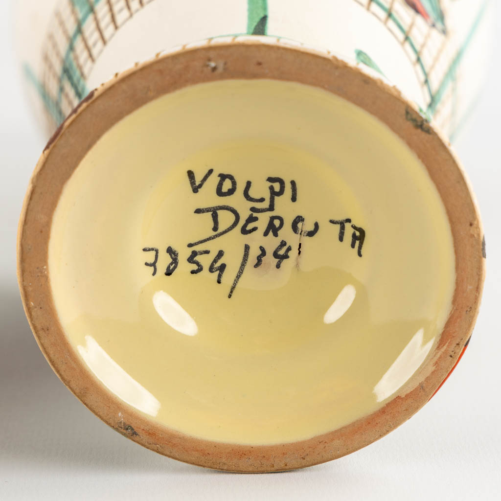 Volpi Deruta, two ceramic vases. Italy, circa 1950. (H:33 cm) - Image 9 of 12