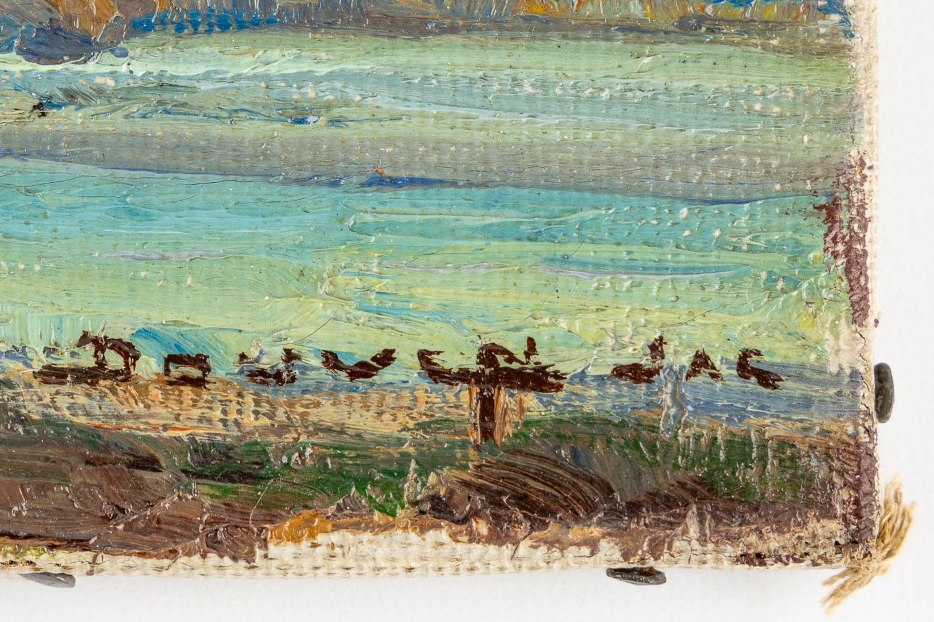 Jacques DOUVEN (1908-2002) 'Two Landscapes' oil on canvas. (W:40 x H:30 cm) - Image 13 of 15