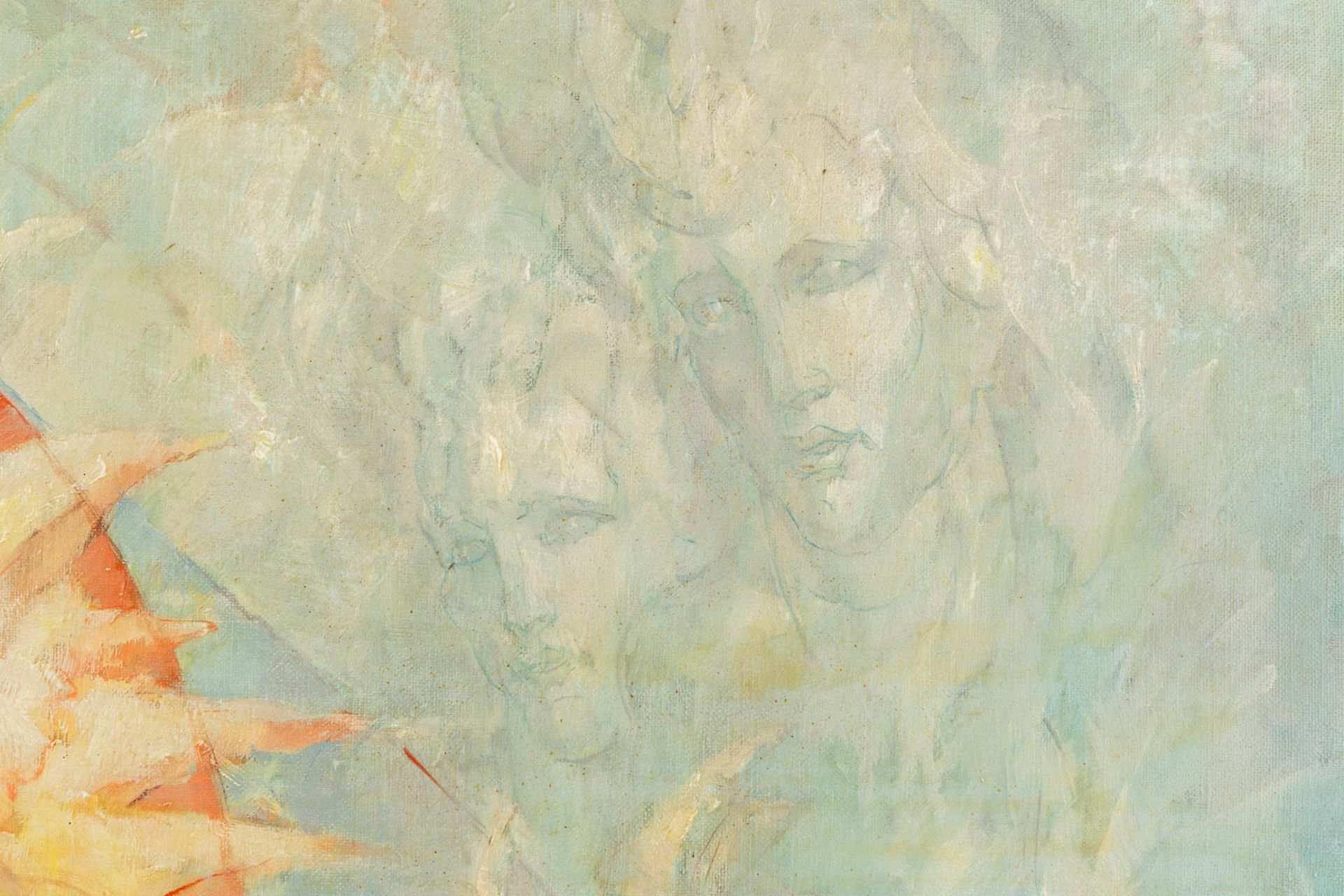 Edmond VAN DOOREN (1896-1965) 'Futuristic composition' oil on canvas. 1956. (W:120 x H:100 cm) - Bild 5 aus 11