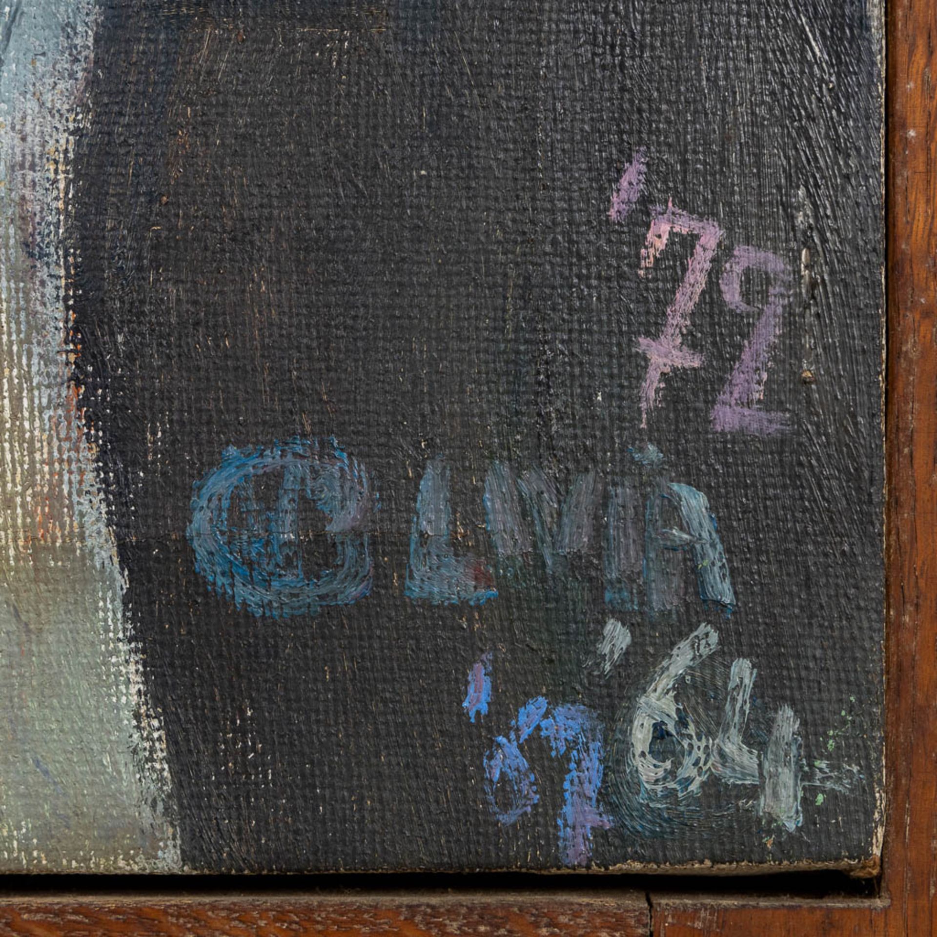 Livia CANESTRARO (1936) 'Family of 5', oil on canvas. 1964-1967-1972. (W:124 x H:181 cm) - Bild 8 aus 9