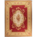 An exceptional carpet 'Aubusson'. France. (L:368 x W:275 cm)