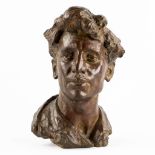 War VAN ASTEN (1888-1958) 'Buste of Alfons Blomme' patinated bronze. (L:27 x W:25 x H:40 cm)