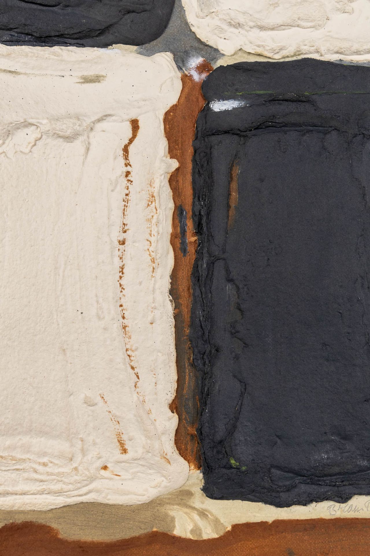 Bram BOGART (1921-2012) 'Brown, Black, White' aquagravure. 1989. (W:79 x H:110 cm) - Image 8 of 11