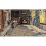 Bernardus Cornelis NOLTEE (1903-1967) 'City View' oil on canvas. (W:50 x H:30 cm)