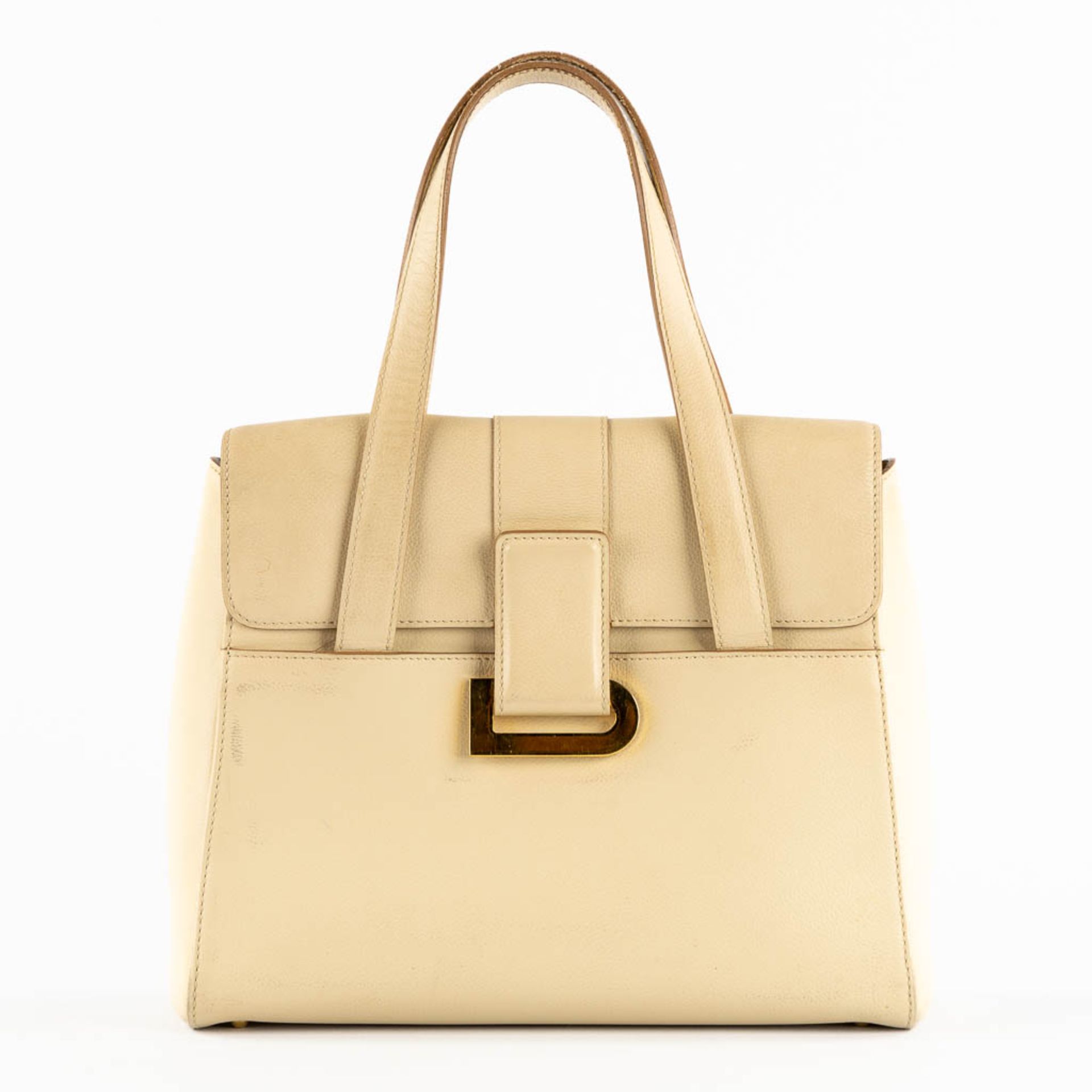 Delvaux model 'Reverie' Jumping, Ivoire. Ivory coloured leather. (L:11 x W:28 x H:23 cm) - Image 4 of 20