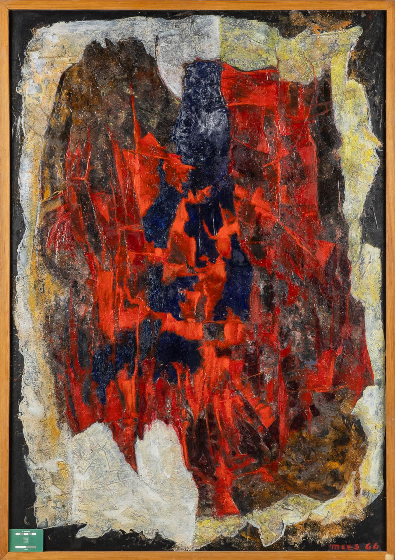 Jozef MEES (1898-1987) 'Abstract' oil on board. 1966. (W:92 x H:132 cm) - Bild 2 aus 8