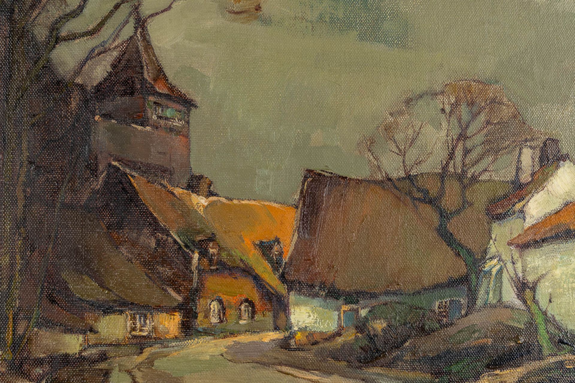 Jacques DOUVEN (1908-2002) 'Zicht Te Halen' oil on canvas. (W:60 x H:40 cm) - Image 4 of 9